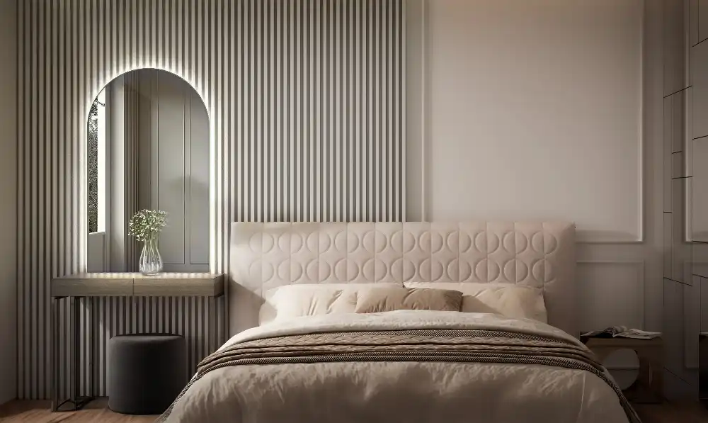 Polovično ovalno ogledalo z LED osvetlitvijo