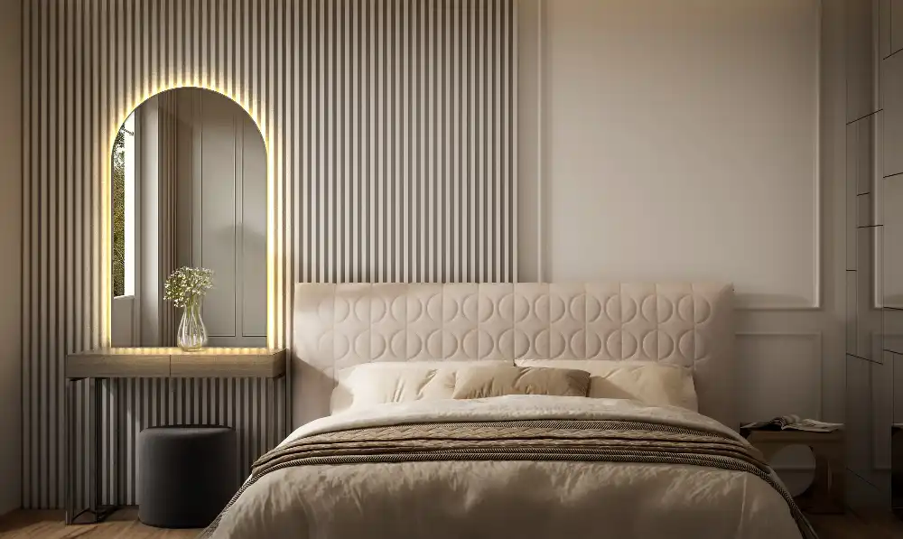 Polovično ovalno ogledalo z LED osvetlitvijo