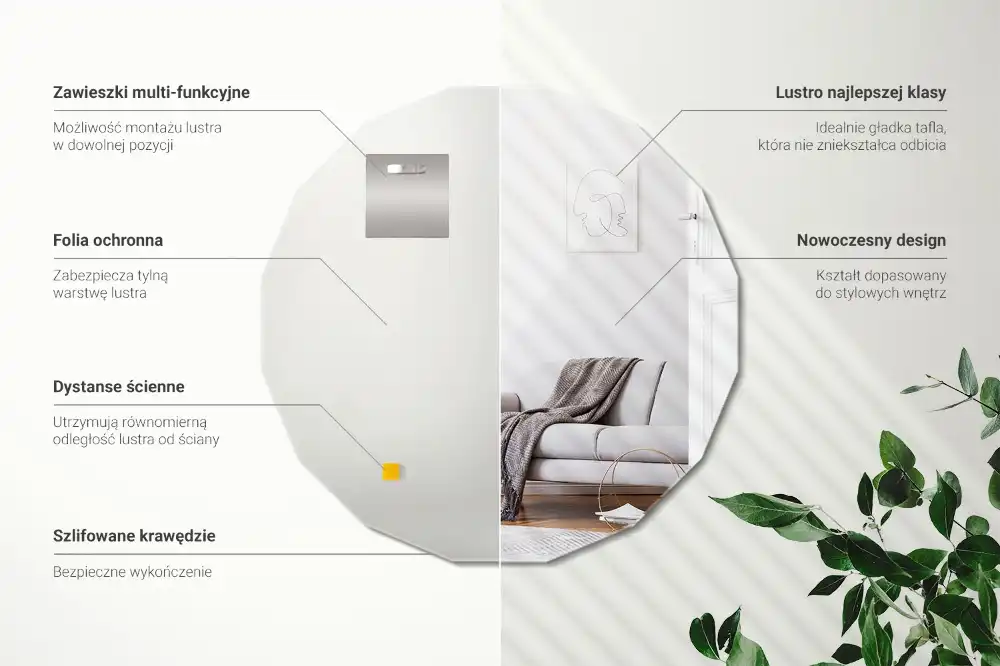 Poligonalno ogledalo originalni dizajn