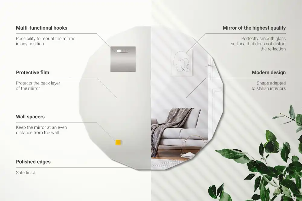 Poligonalno ogledalo originalni dizajn