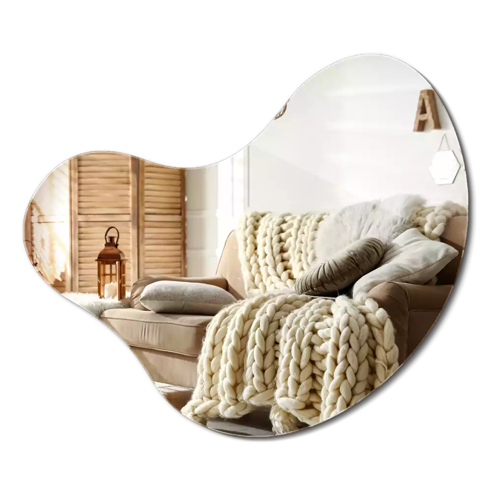 Stilsko asimetrično ogledalo brez okvirja