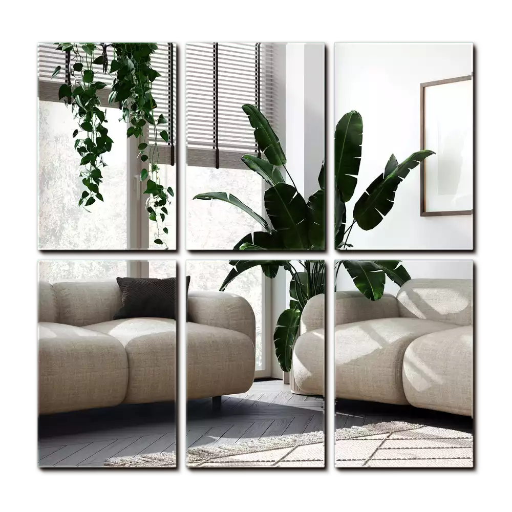 Pravokotne zrcalne ploščice samolepilne